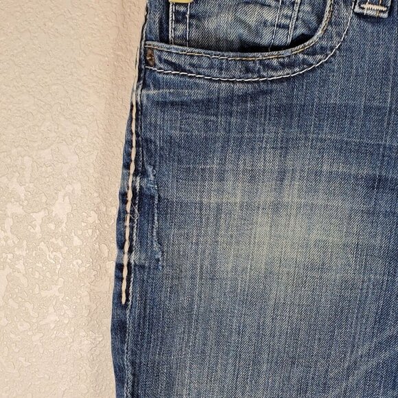 Big Star Womens Casey Low Rise Capri Jeans Size 30 Blue Denim Distressed Design - Picture 7 of 10